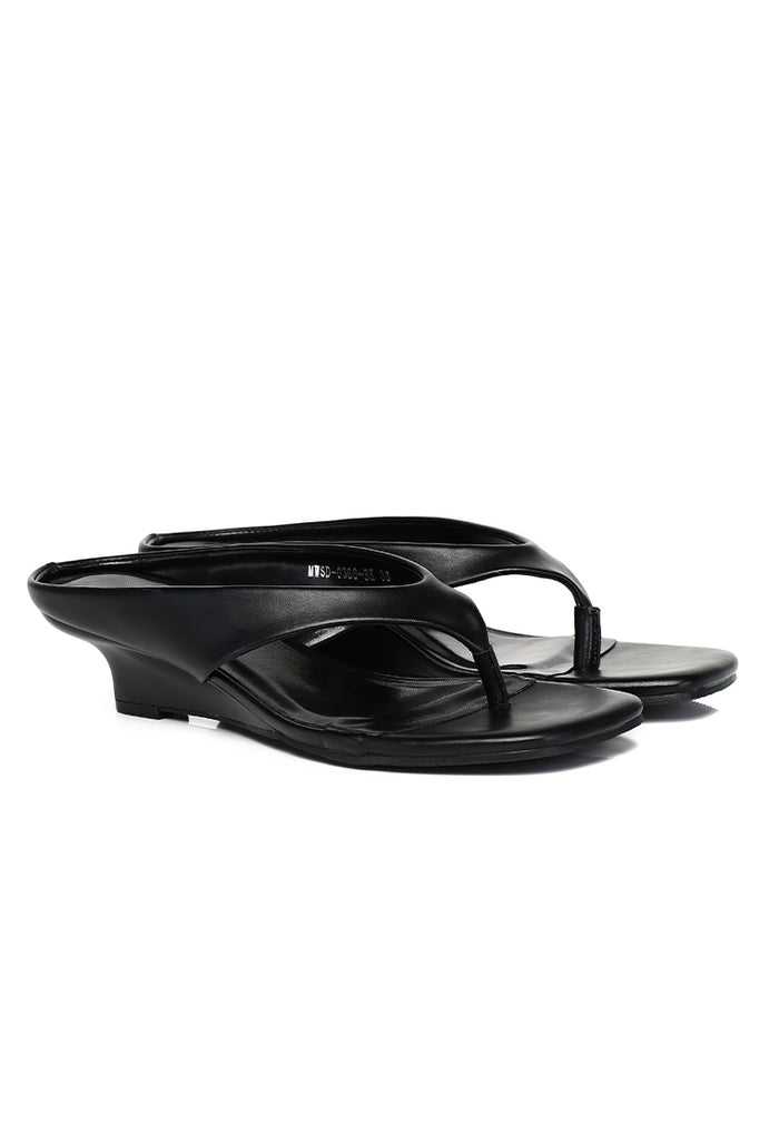Parker Thong Wedges (Black)