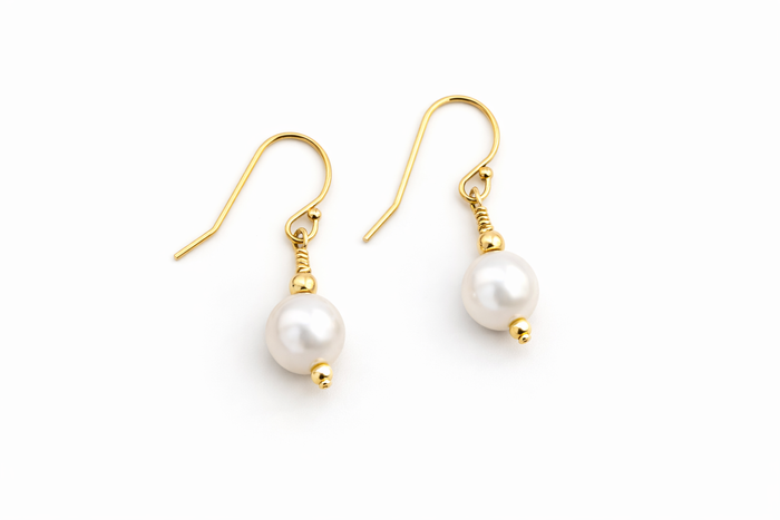 Pearl Earrings | Drop Earrings | 14K Gold Filled or Sterling Silver | Pearl | 30th Anniversary
