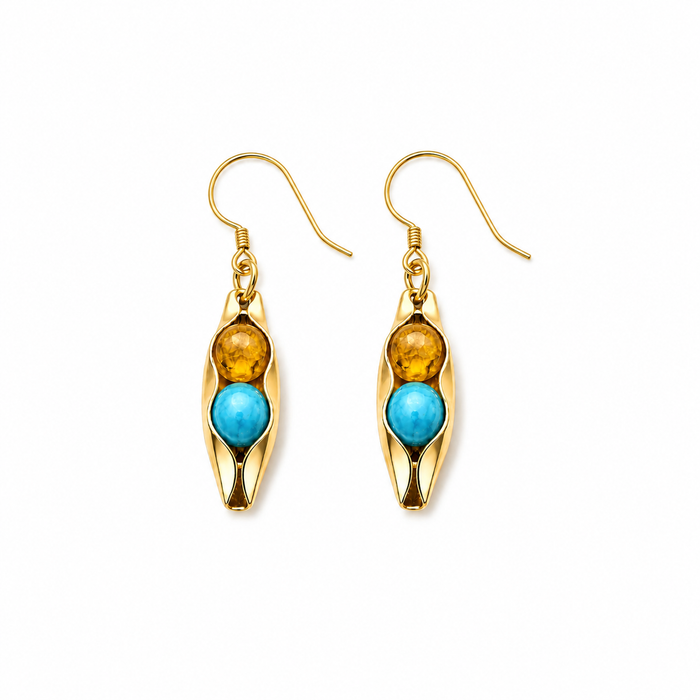Personalised Birthstone Earrings | Two Peas in a Pod Earrings