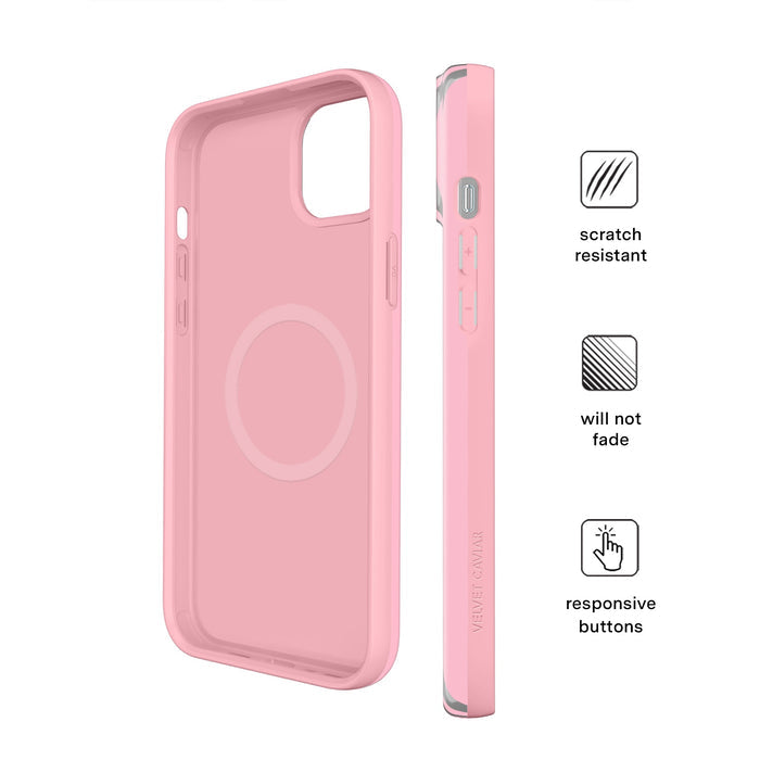 Pink Chrome Stripes iPhone Case – Aesthetic Shockproof Phone Cover