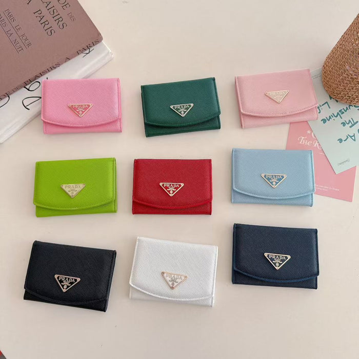 Pink Prada Wallet ID Card Holder
