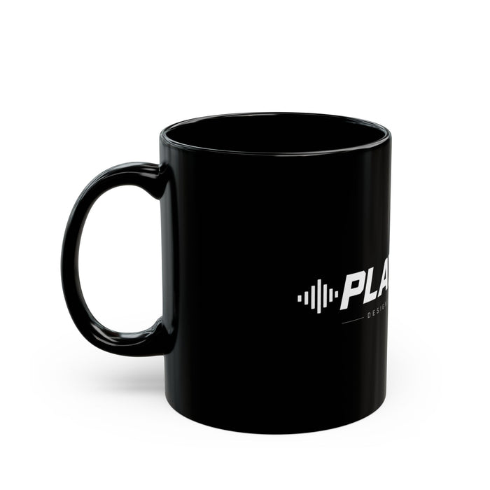 Play Loud Black Coffee Mug – 11oz/15oz Music Lover Gift