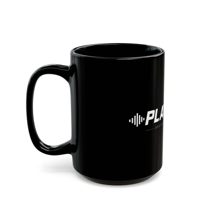 Play Loud Black Coffee Mug – 11oz/15oz Music Lover Gift