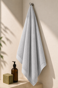 Premium Cotton Bath Towel – Silver Colour
