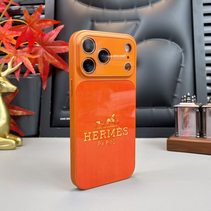 Premium H Glass Case For iPhone 17 / 16 / 15 / 14