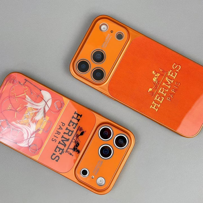 Premium H Glass Case For iPhone 17 / 16 / 15 / 14