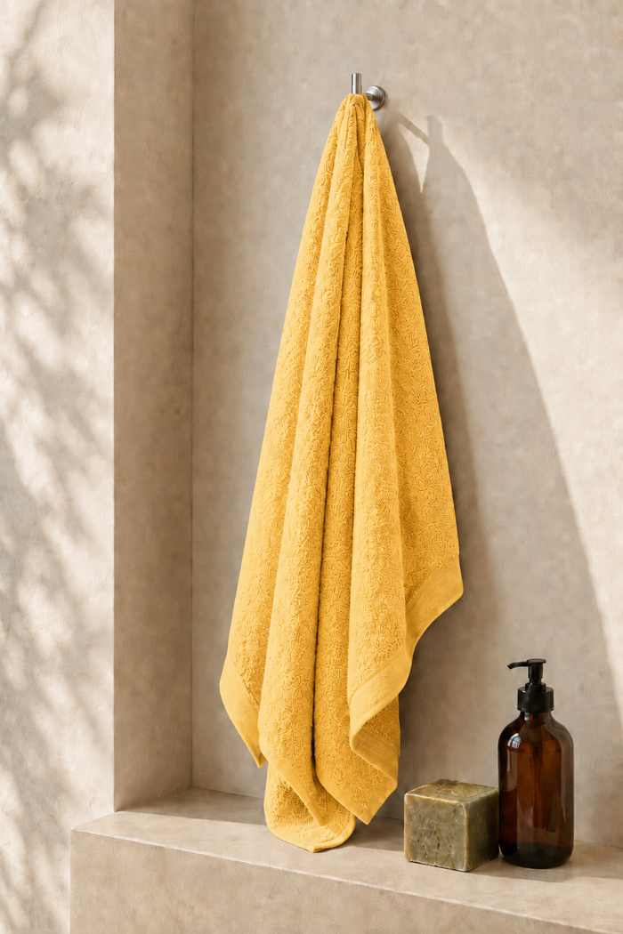 Premium Mango Bath Towel | Ultra-Soft Plush Terry Cloth, Highly Absorbent