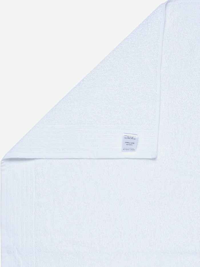 Premium White Bath Towel | Ultra-Soft Plush Terry Cloth, Highly Absorbent