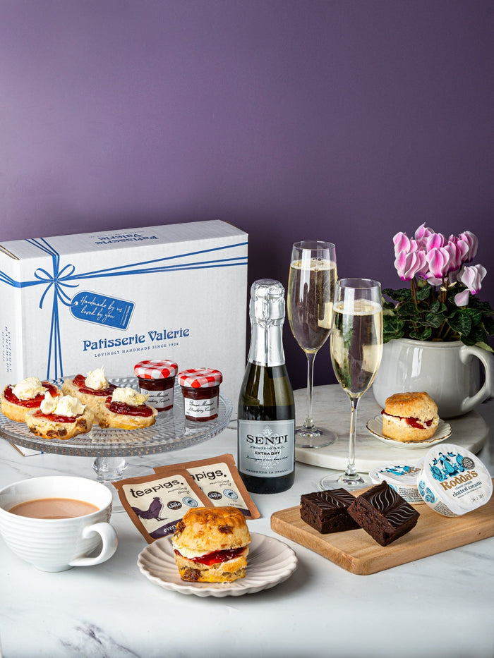 Patisserie Valerie's handmade Prosecco Cream Tea cake delivery