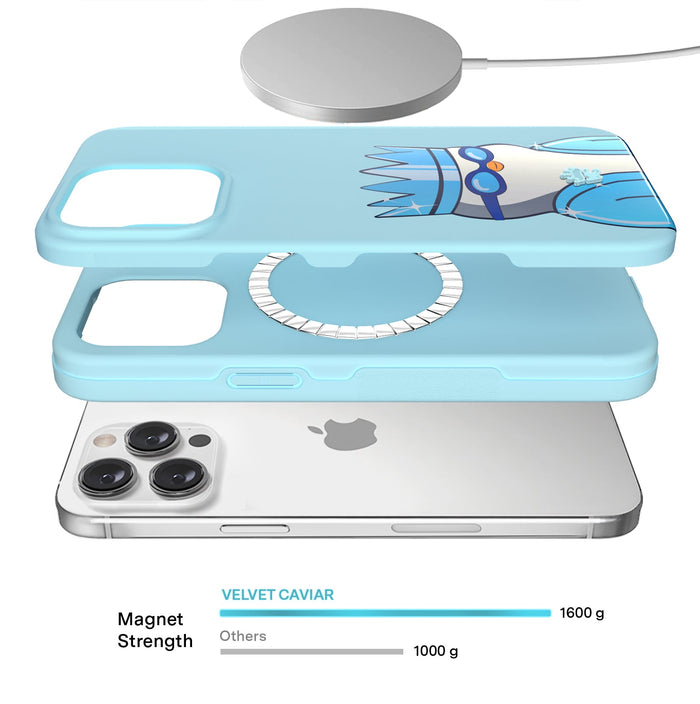 Pudgy Penguins Polar Blue iPhone Case – Trendy Protective Phone Cover