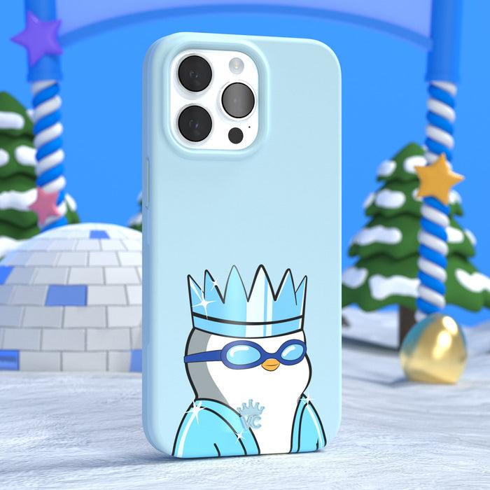 Pudgy Penguins Polar Blue iPhone Case – Trendy Protective Phone Cover