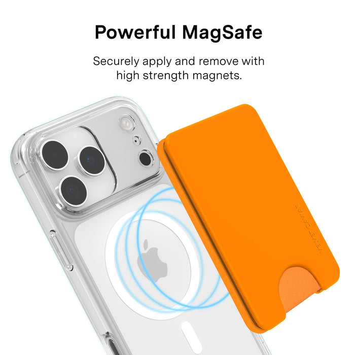 Pumpkin Spice Orange MagSafe Wallet – Magnetic Card Holder for iPhone