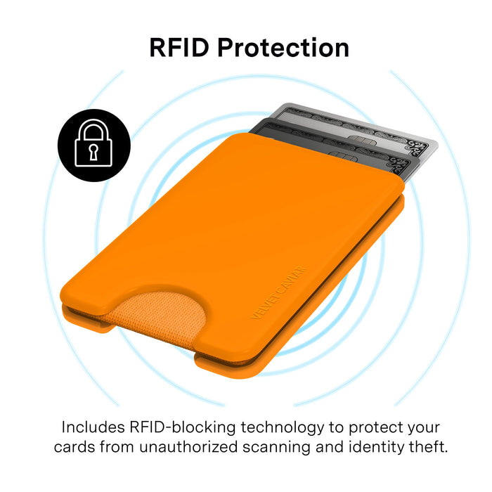 Pumpkin Spice Orange MagSafe Wallet – Magnetic Card Holder for iPhone