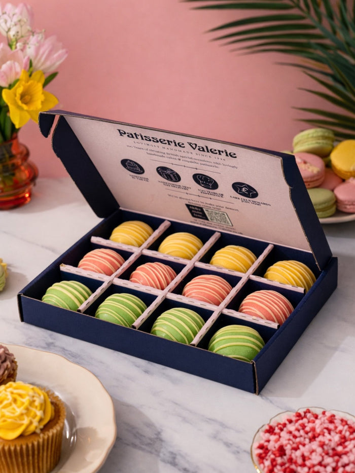 Raspberry Cake Bites Gift Box - Made for Mum - Patisserie Valerie