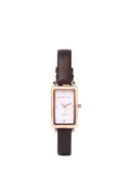 Raven Leather Analogue Watch (Coffee)