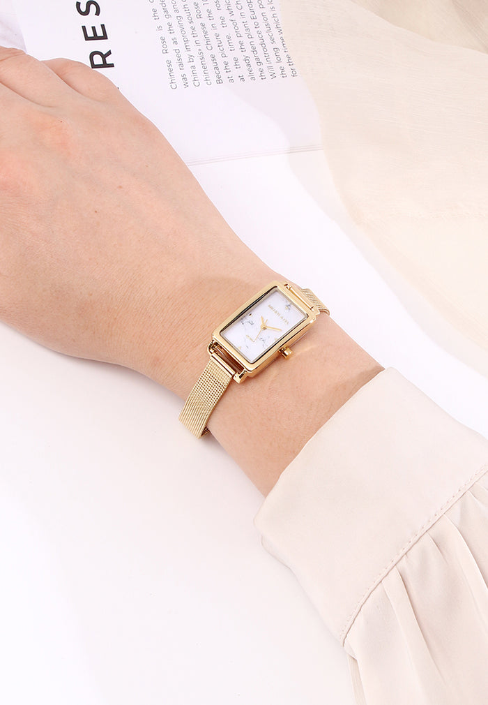 Raven Stainless Steel Analogue Watch (Gold)