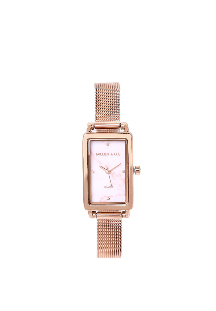 Raven Stainless Steel Analogue Watch (Rose Gold)