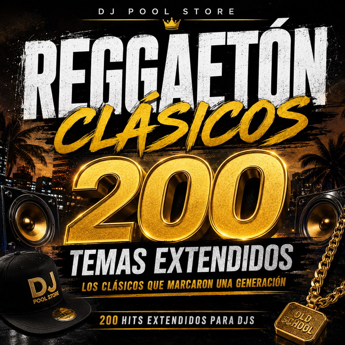 Reggaetón Clásicos – 200 Temas Extendidos para DJs