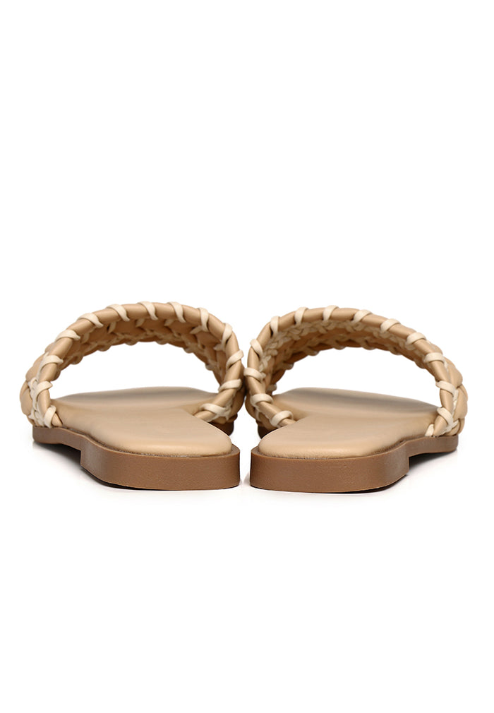 Reya Braided Sandals (Camel)