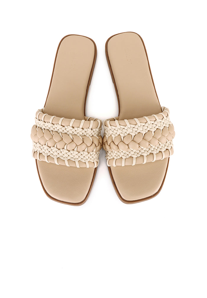 Reya Braided Sandals (Camel)