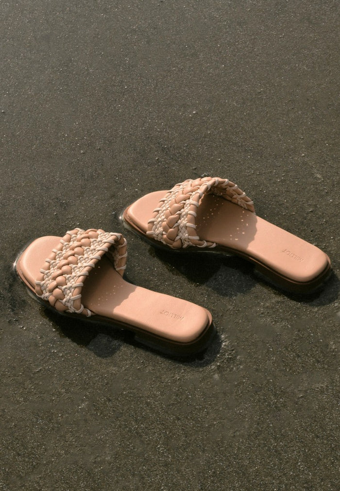 Reya Braided Sandals (Camel)