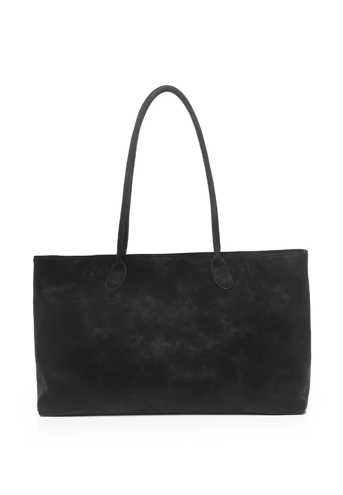 Rhea Linear Tote Bag (Black)