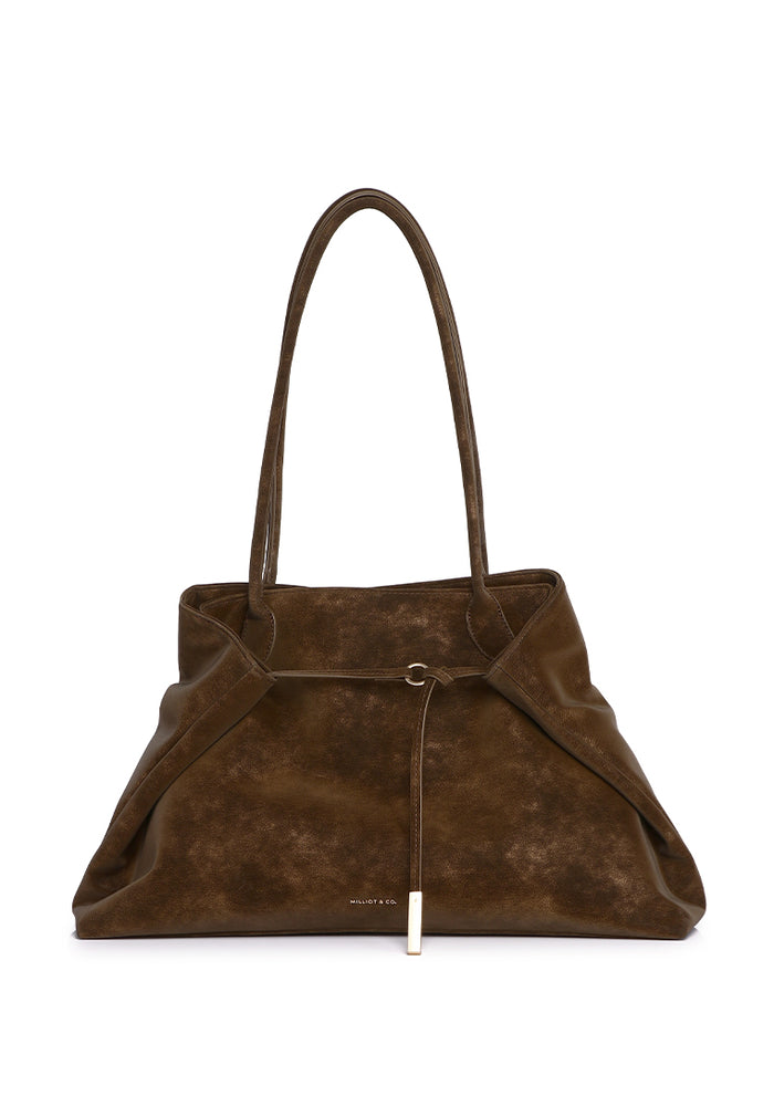 Rhea Linear Tote Bag (Coffee)