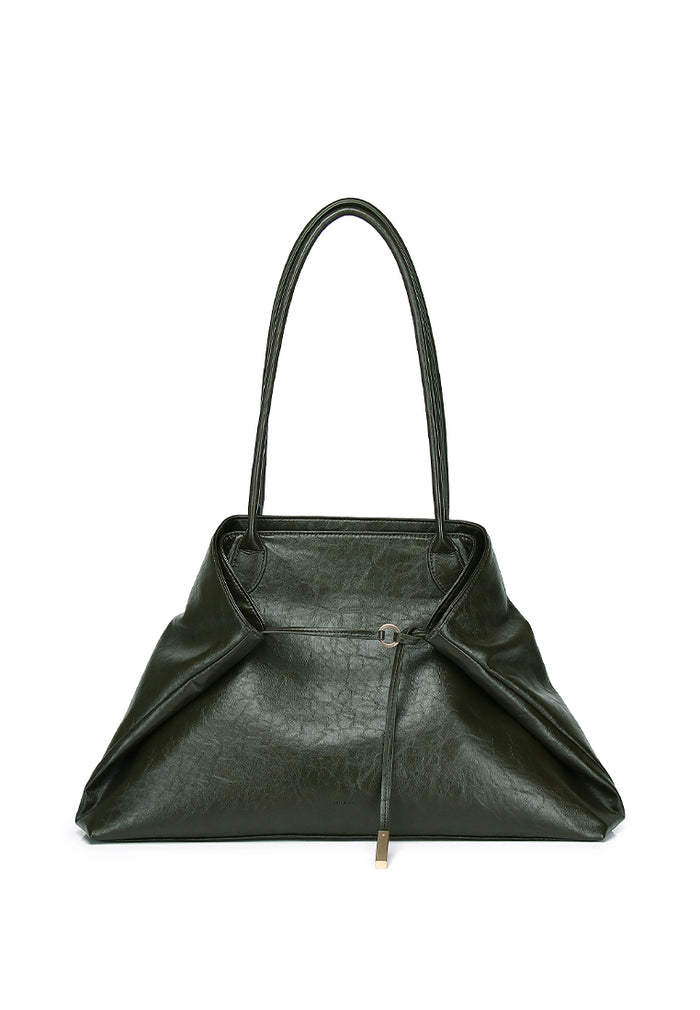 Rhea Linear Tote Bag (Dark Green)