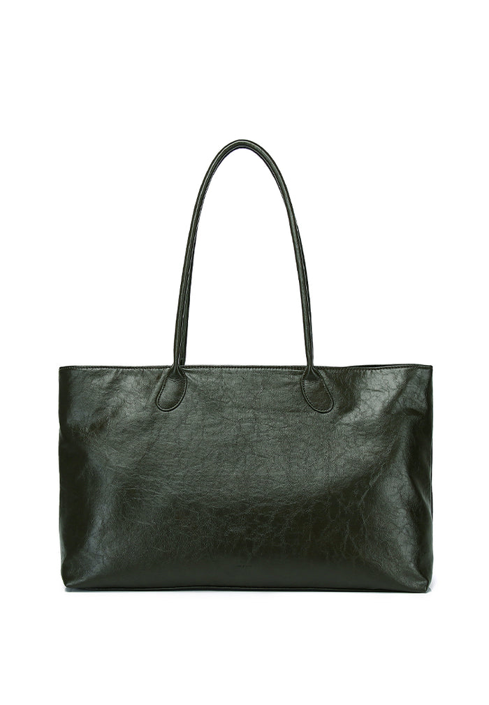 Rhea Linear Tote Bag (Dark Green)