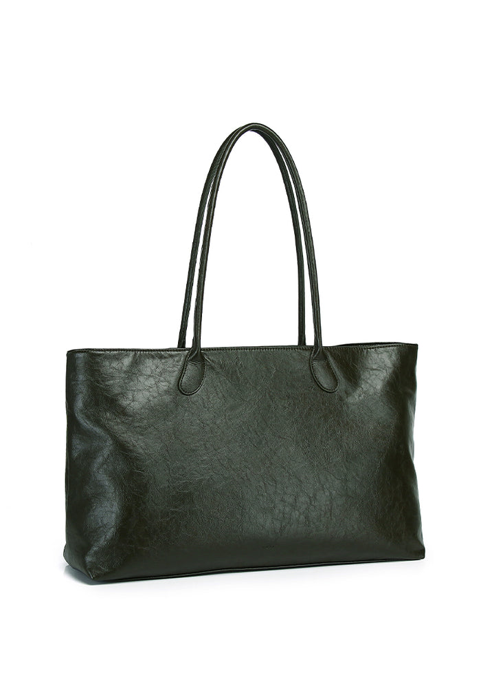 Rhea Linear Tote Bag (Dark Green)