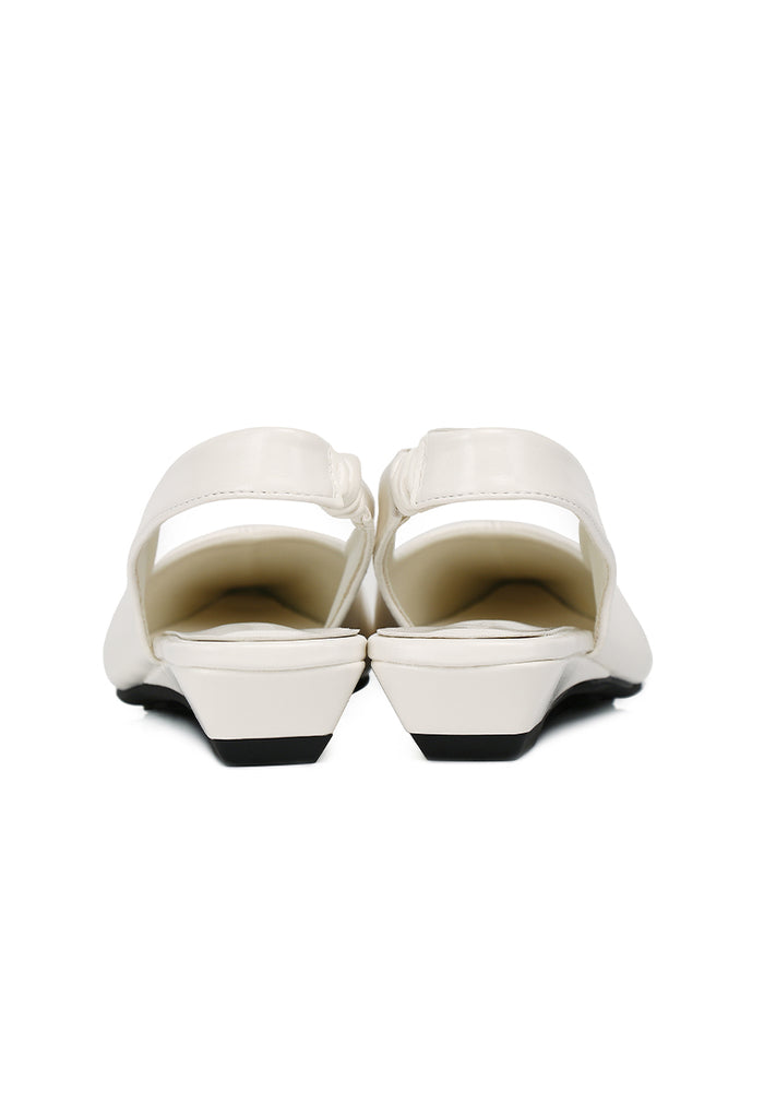Sage Wedge Pumps (Cream)