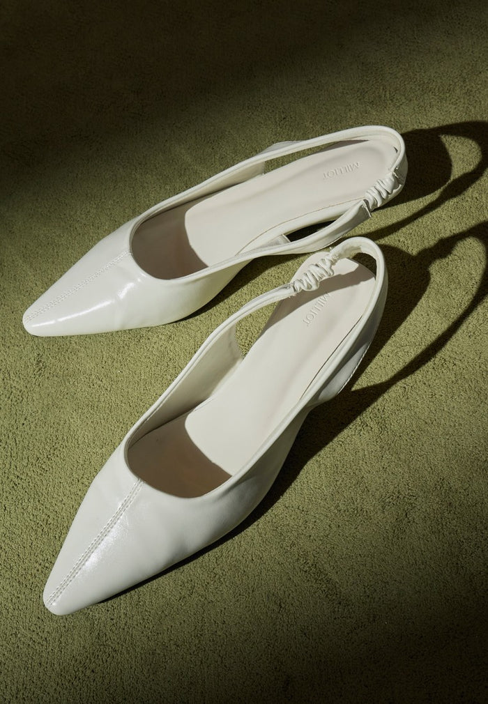 Sage Wedge Pumps (Cream)