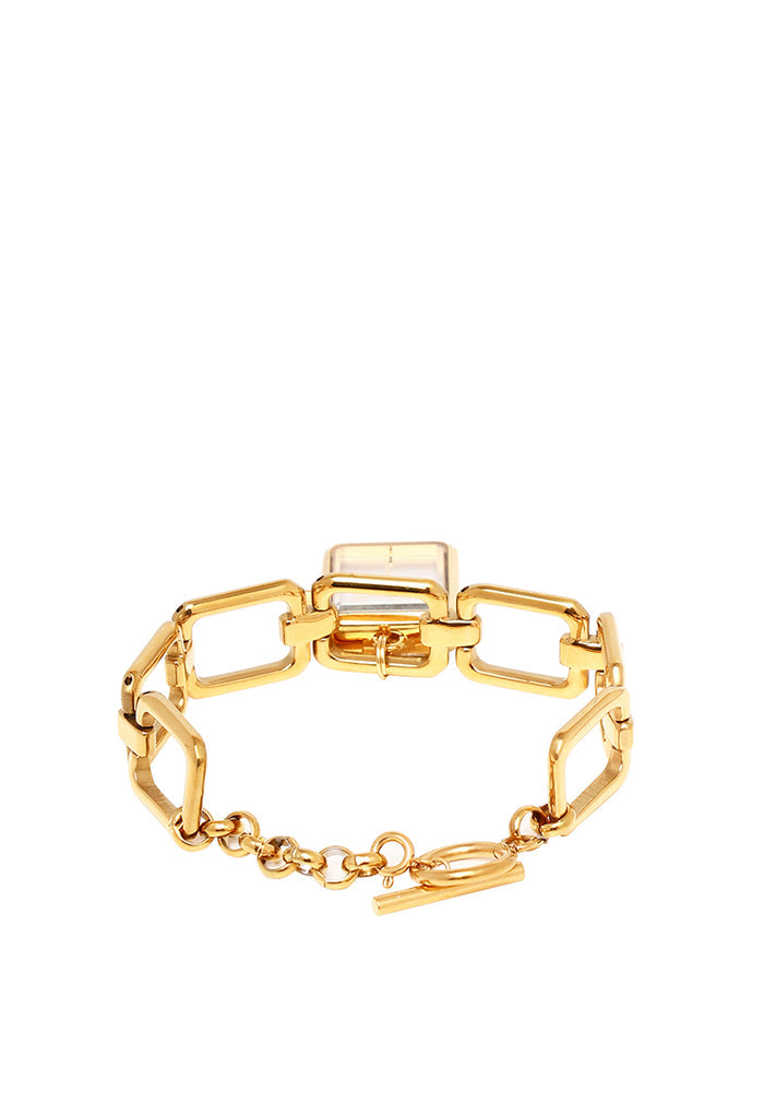 Scarlett Stainless Steel Chain Bracelet Watch (Gold)