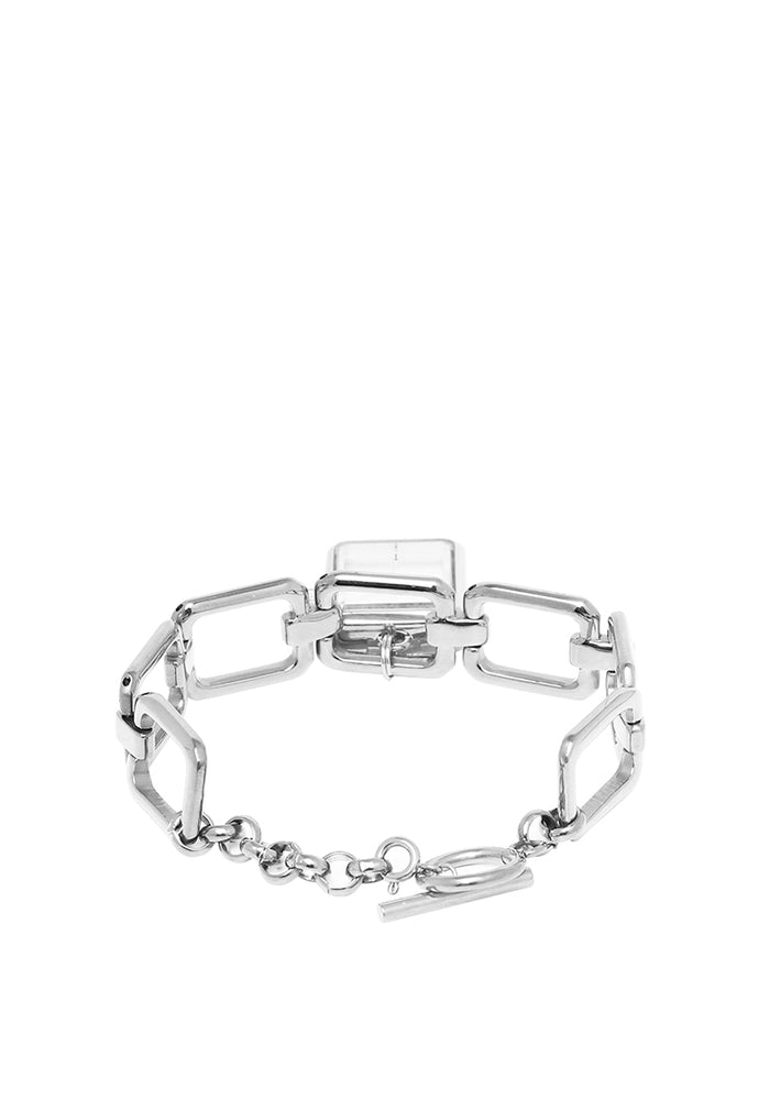 Scarlett Stainless Steel Chain Bracelet Watch (Silver)