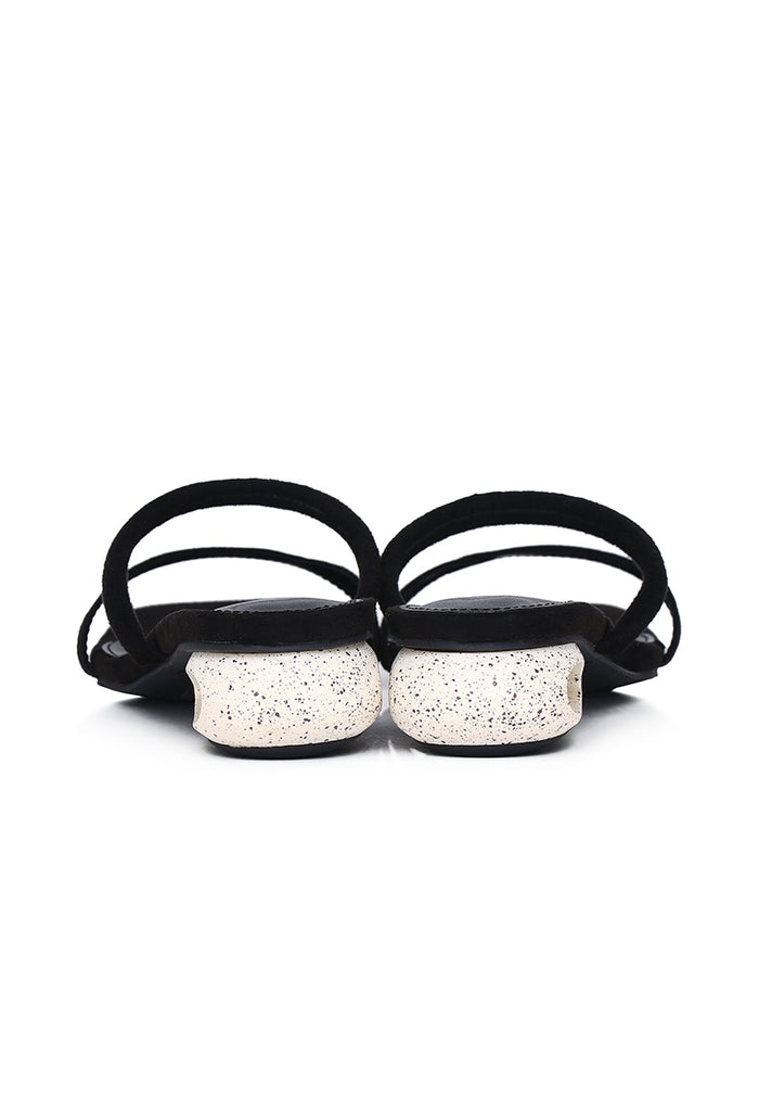 Sherry Strappy Oval Heels (Black)