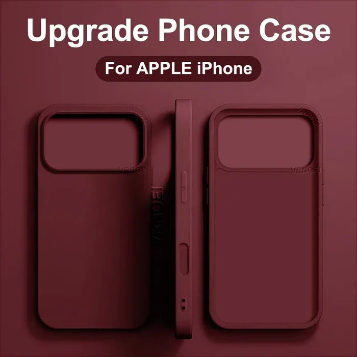 Shop Shockproof Matte Phone Case for iPhone 11–17 Pro Max & Plus – Anti-Fingerprint TPU Cover