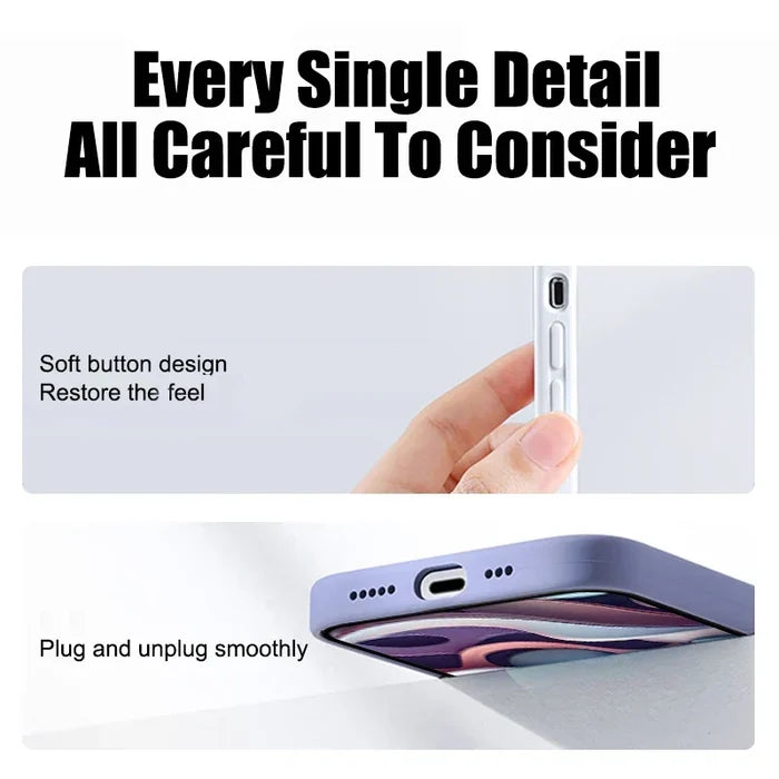 Shop Shockproof Matte Phone Case for iPhone 11–17 Pro Max & Plus – Anti-Fingerprint TPU Cover