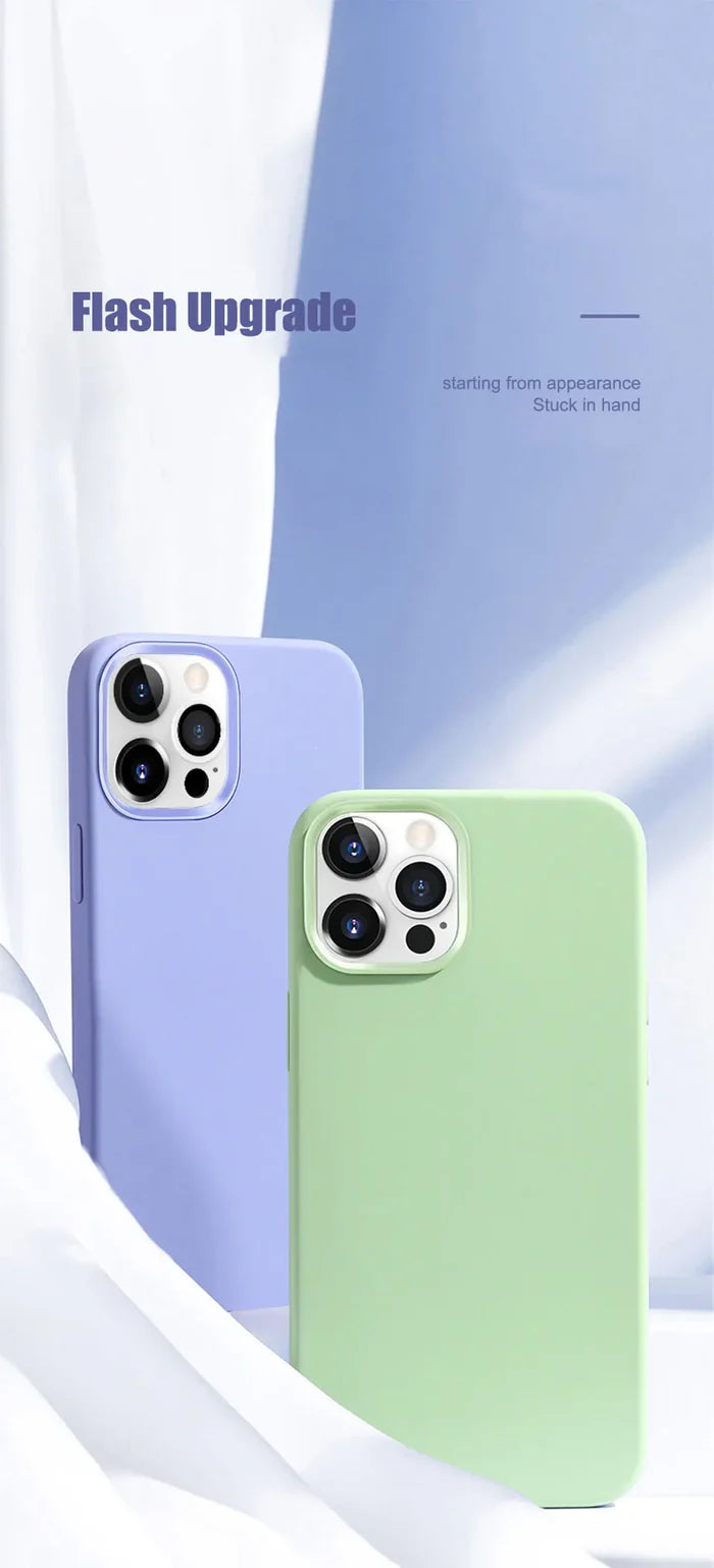 Shop Shockproof Matte Phone Case for iPhone 11–17 Pro Max & Plus – Anti-Fingerprint TPU Cover