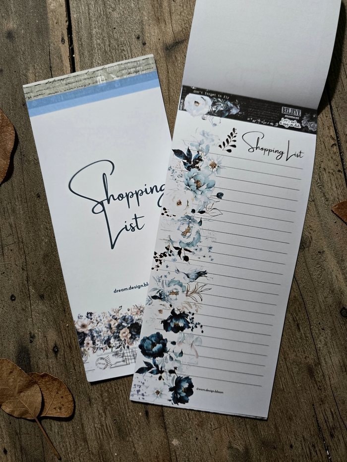 Shopping List Pad | Azure Blooms