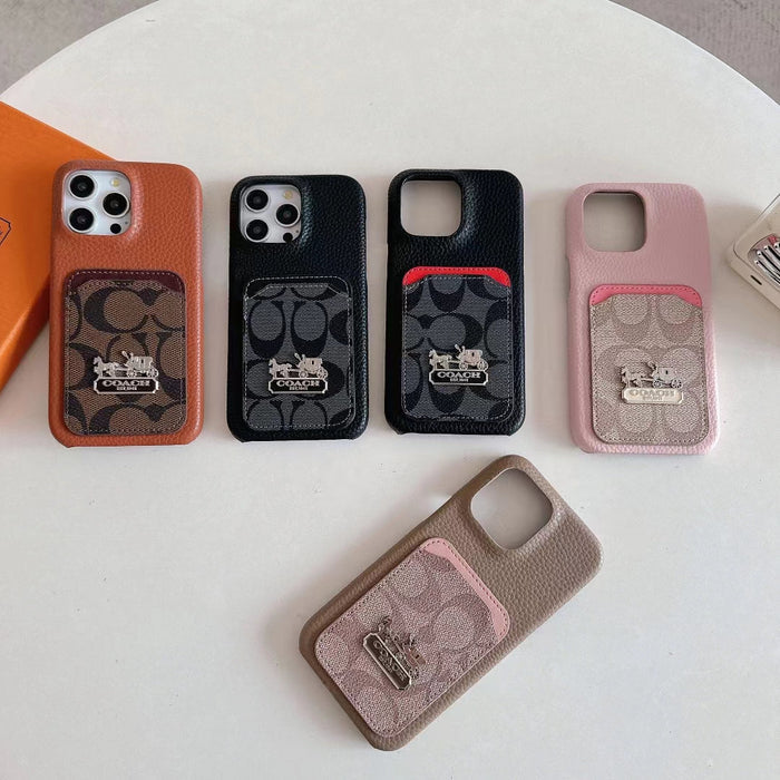 Signature Phone Case with Card Holder - Stylish Protection