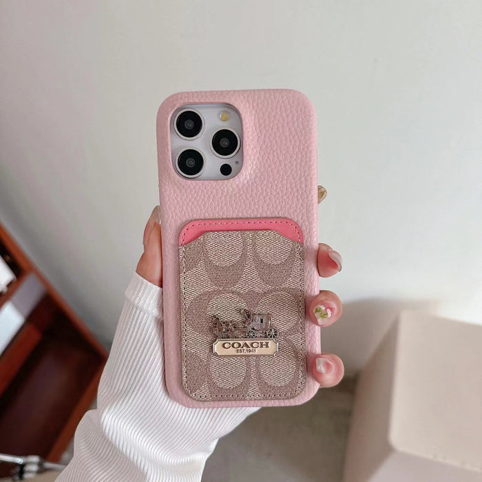 Signature Phone Case with Card Holder - Stylish Protection