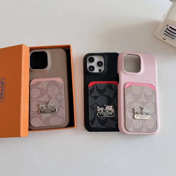 Signature Phone Case with Card Holder - Stylish Protection