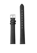 Silver-Black 14mm Basis Genuine Leather Strap