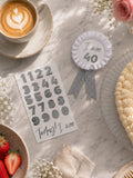 Silver Customisable Birthday Badge - Patisserie Valerie