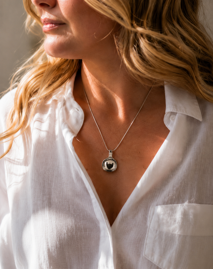 Silver Plated Little Salt Spoon Pendant