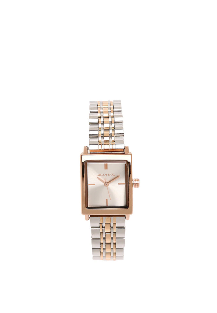 Sima Rose Gold Stainless Steel Analog Watch (Silver)