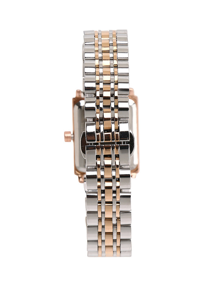 Sima Rose Gold Stainless Steel Analog Watch (Silver)