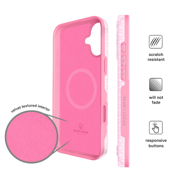 Strawberry Macaron iPhone Case – Chic Designer-Style Phone Cover