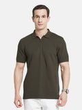 STRUCTURE HALF-ZIP POLO NECK POPCORN KNIT  T-SHIRT