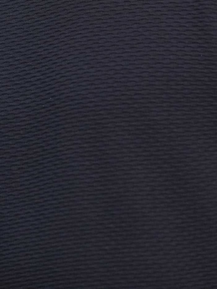 STRUCTURE ROUND NECK BUBBLE KNIT T-SHIRT